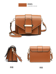 Sac à bandoulière pour femme en cuir véritable de haute qualité, sac à main élégant et tendance, sacoche bandoulière pour femme, vente en gros d'usine - Product Image 6