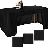 Nappe promotionnelle de 6 pieds pour salon professionnel, couvre-table non ajusté, chemin de table