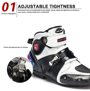 Zapatos profesionales <span class=keywords><strong>para</strong></span> motocicleta, <span class=keywords><strong>botas</strong></span> de carreras de <span class=keywords><strong>Motocross</strong></span>, impermeables, deportes de motorista, protegen el tobillo, zapatos de ciclismo <span class=keywords><strong>para</strong></span> motociclista - Product Image 3