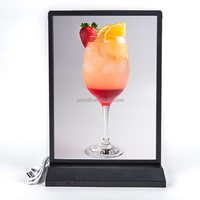 2025 tendance 8H continuellement illuminé LED boîte à lumière présentoirs forme Rectangle pour Restaurant Bar exposition