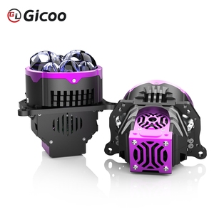 Gicoo 220W 12V เลนส์โปรเจคเตอร์ Bi-led รุ่นใหม่ พร้อมลำแสงเลเซอร์ 8 เส้น 6000K ขนาด 3 นิ้ว 50000 ลูเมนส์ ใช้ได้กับรถยนต์ทั่วไป สำหรับติดตั้งเพิ่มเติม/อัปเกรด - Product Image 3