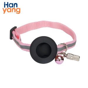 Oem Custom Nylon Reflecterende Verstelbare Kat Hond Halsband Met Air Tag Houder Zacht Gewatteerde Airtag Case Hond Halsband Huisdier Accessoires - Product Image 1