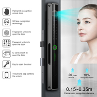 Cerradura Inteligente Totalmente Automática con Reconocimiento Facial 3D, NFC, Huella Dactilar y Contraseña para Puerta Corredera de Aluminio con Rotura Térmica