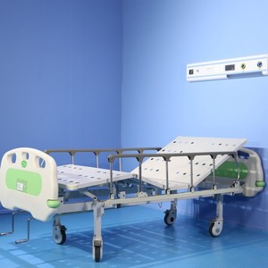 Xufeng Medical Manual <b>Double</b> Crank Nursing <b>Bed</b> L2120*W970*H485MM With Guardrail For Ward Use - Product Image 2