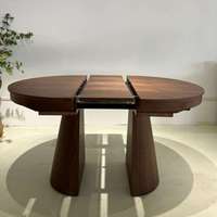 Table Ronde Moderne en Bois pour Cuisine, Restaurant, Chambre, Hôtel, Bureau, Salle à Manger, Salon