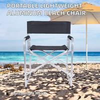 Chaise de camping pliable, chaise d'extérieur pour la plage, la pêche, le jardin, le pique-nique, tissu Oxford avec accoudoirs, logo personnalisé