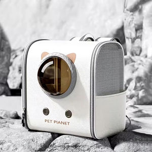 กระเป๋าเป้สะพายหลังสำหรับแมวและสุนัขขนาดเล็ก ระบายอากาศได้ดี มีช่องด้านข้าง สายสะพายบุนุ่มสบาย กระเป๋าใส่แมวสำหรับพกพาออกนอกบ้าน - Product Image 2