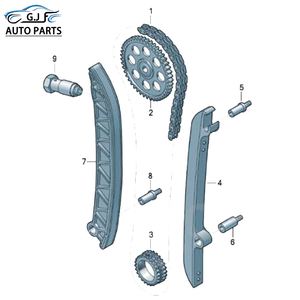 03F109158Kオリジナルエンジンタイミングチェーンキットには、VWビートルシュコダファビアアウディA1A3 1.2T 03F109571C 03F 109 507 B用ネジが付属しています - Product Image 6