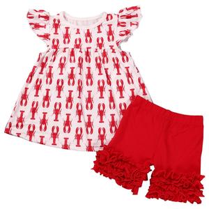 Enfant en bas âge enfant vêtements licorne <span class=keywords><strong>mickey</strong></span> dauphin pastèque mangue ananas imprimé perle robe bébé tenue - Product Image 3