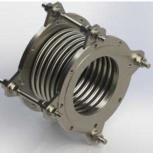 Металлические Телескопические Электрические соединения для труб пара из нержавеющей стали с фланцем - Product Image 2