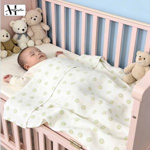 Serviette <span class=keywords><strong>de</strong></span> <span class=keywords><strong>bain</strong></span> en gaze imprimée <span class=keywords><strong>double</strong></span> couche en coton <span class=keywords><strong>de</strong></span> bambou biologique pour la maternité et la literie bébé - Product Image 3