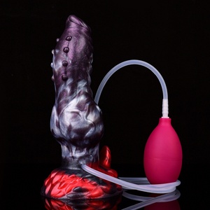Dildo de caballo con ventosa de gran succión y eyaculación, realista, con nudo, de silicona, juguete sexual - Product Image 1
