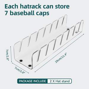 ที่วางหมวกเบสบอลแบบใส อะคริลิคสำหรับจัดเก็บและโชว์หมวกเบสบอล - Product Image 2
