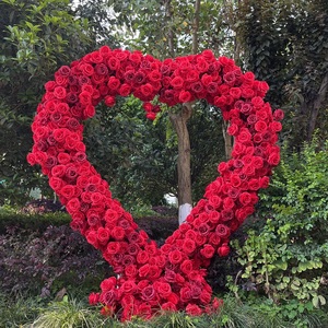 L20 Composizioni Floreali Artificiali a Forma di Cuore più Vendute per Proposte di Matrimonio e Decorazione Sfondo per Eventi - Product Image 3