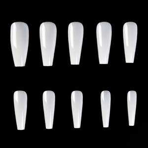 500 Uñas Postizas Francesas Tipo Ataúd, ABS, Cobertura Completa, Uñas Artificiales Naturales Transparentes para Extensión de Manicura - Product Image 4