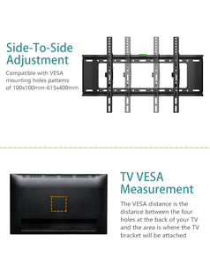 <span class=keywords><strong>Soporte</strong></span> de Pared para TV LED LCD Plasma de 32 a 75 Pulgadas, <span class=keywords><strong>VESA</strong></span> (200X200 a 600x400mm), Inclinación ±15 °   Acero Laminado en Frío T115 - Product Image 5