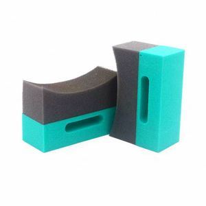 Éponge applicatrice de haute qualité en <span class=keywords><strong>polyuréthane</strong></span> haute densité pour le nettoyage des pneus de voiture, la cire et le revêtement céramique - Product Image 2