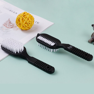 Brosse de nettoyage des ongles, poils en nylon, plastique noir, pour le soin des ongles et l'usage quotidien - Product Image 2