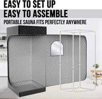Sauna domestique pliable et compact à brancher, cabine de sudation portable pour le corps entier avec garantie d'un an pour le bien-être et la détoxification