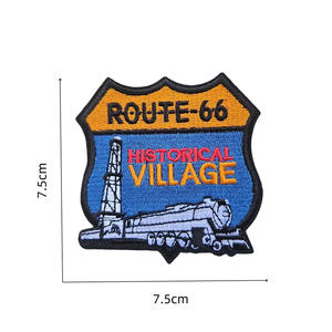 Badge brodé personnalisable Route 66 américaine <span class=keywords><strong>Harley</strong></span> Davidson pour vêtements, sac à dos, décoration de poitrine - Product Image 4