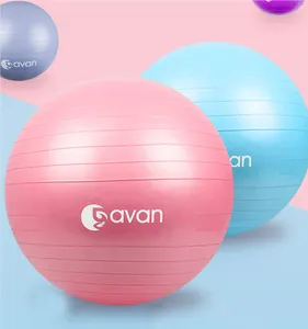 Pelota de Yoga de PVC, pelota de yoga antiexplosión, pelota de yoga colorida personalizada de 65cm