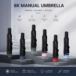 Parapluie pliable en gros pour le soleil et la pluie, personnalisable avec logo, cadeau promotionnel d'entreprise, pour les voyages en extérieur, pour couples et adultes - Product Image 2