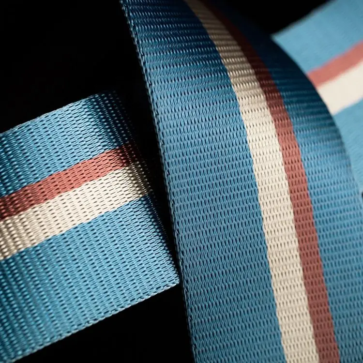 Op Maat Gemaakte Britse Retro Veelkleurige Webbing, Autogordelband, Thermosaal Verven, Polyester Materiaal