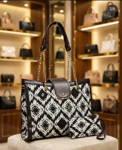 Bolsos de Mano de Poliéster Abiertos y Portátiles, Resistentes al Agua, con Diseño Floral de Medianoche, Elegancia Premium, Precio al por Mayor - Product Image 3