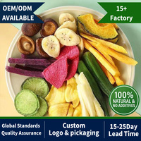 Op maat gemaakte verpakkingen hotel restaurant enkelvoudige porties VF groentesnacks portiecontrole knapperige mix gedroogd fruit gedroogde groenten