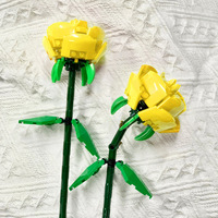 Ensembles de blocs de construction fleuris en promotion – Jouet de construction pour enfants, fleurs DIY, jouet créatif en plastique pour l'assemblage, idéal pour les cadeaux promotionnels