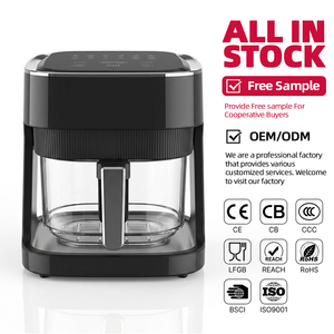 <span class=keywords><strong>Freidora</strong></span> de Aire Digital Inteligente de 4.5L con Cesta Transparente de Vidrio Visible, Horno Saludable Sin Aceite para Cocina Doméstica - Product Image 1