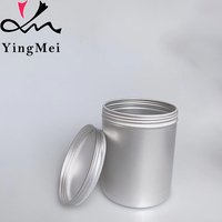 Bocaux en aluminium vides avec couvercles à vis, contenants métalliques hermétiques pour cosmétiques, parfums, lotions, aliments et thé