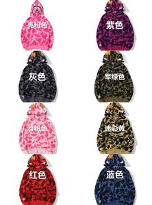 Sudadera con Capucha y Cremallera Completa Bapees Camuflaje Tiburón de Alta Calidad 2026, 100% Algodón, Unisex para Hombre y Mujer, Estilo Urbano - Product Image 2