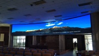 Mur LED intérieur 4K P1.8 pour affichage directionnel en cinéma, magasin de détail et centre commercial, pas de pixel P1.2mm, luminosité 500-800 nits