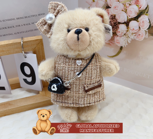 Teddy ISLAND Autorizzazione Globale 14-17cm Vestiti Fatti a Mano Orsacchiotto di <span class=keywords><strong>Peluche</strong></span> Carino Giocattoli di Alta Qualità - Product Image 2