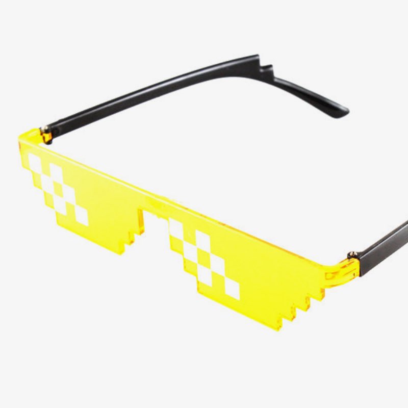 Pixel jaune à 2 lignes