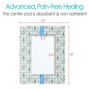 YOJO YJ-SP Venda Adhesiva Transparente para Heridas, Protector de Película Antiadherente, Almohadilla Central Impermeable para Ducha - Product Image 5