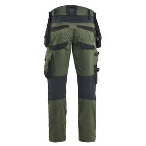 BLAKLADER - 197011494240C58 Pantalon Craftsman en stretch bidirectionnel Vert forêt/rouille-PANTALON DE TRAVAIL EAN 7330509950722 - Product Image 3