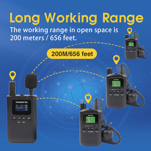 Wirelesslinkx 8510T 8210R วิทยุไร้สายกระซิบระบบไกด์นำเที่ยวสำหรับพิพิธภัณฑ์การประชุมโบสถ์การฝึกอบรมการท่องเที่ยว - Product Image 4