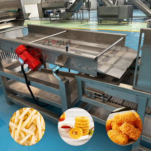 Customized Full Set Frozen Fried Food Processing Line Continuous Tunnel Fryer for Large Food Factory - Product Image 1