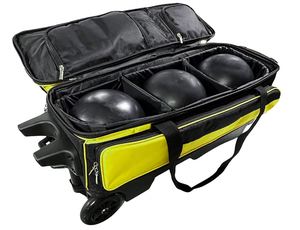 New Design Triple Roller <b>Bowling</b> Bag 3 Ball Roller <b>Bowling</b> Bag with Extra Large Shoe Compartment Rolling 3 Ball <b>Bowling</b> Bag - Product Image 4