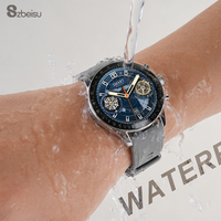 Montre connectée Android SK33 avec écran AMOLED, étanche IP68, suivi d'activité, surveillance du sommeil, chronographe, alarme, boussole, réponse aux appels