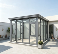 Panneau en verre trempé résistant aux intempéries, durable, moderne, à haute transmission lumineuse pour une détente familiale toute l'année