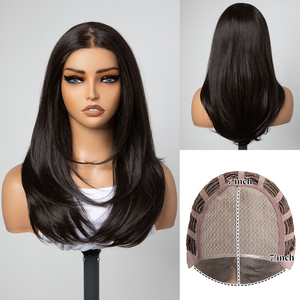 Wholesale Kanekalon Futura Ombre Colored Mono Glueless Lace Front Natural Synthetic Hair <strong>Wigs</strong> Fiber <strong>Wigs</strong> <strong>Monofilament</strong> <strong>Wigs</strong> - Product Image 2