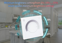 Triac traînant Egde Zigbee Gradateur de lumière sans fil Tuya Smart Home Switch