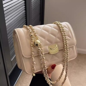 Sac bandoulière haut de gamme pour femme, nouvelle tendance été 2026, matelassé losanges, chaîne, doublure PU, forme carrée, best-seller - Product Image 5