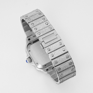 Reloj OEM para Hombre VVS1 Moissanite, Reloj de Pulsera Cuadrado de 40 mm, Resistente al Agua 50 m, Fecha Automática, Estilo Hip Hop, Joyería Brillante - Product Image 3