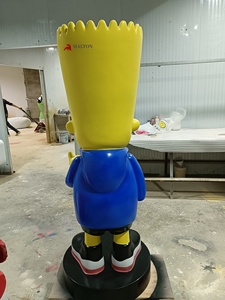 Tùy Chỉnh OEM Nhà Máy Trung Quốc Chuyên Nghiệp Nghệ Thuật Thủ Công Nổi Tiếng Sợi Thủy Tinh Phim Hoạt Hình Simpson Điêu Khắc - Product Image 5