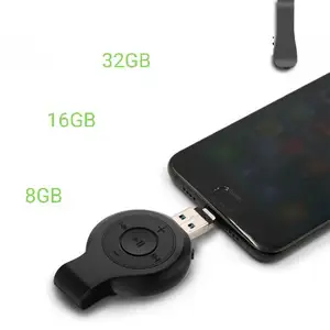 2021 sıcak satış kayıpsız ses kaliteli kemer klipsi OTG fonksiyonu VOS kayıt ses USB Disk kaydedici