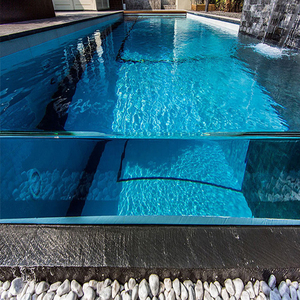 Panel acrílico transparente grueso personalizado prefabricado certificado para piscina - Product Image 2